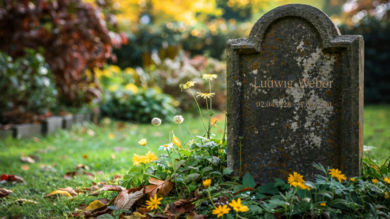 Grabstein Vorher